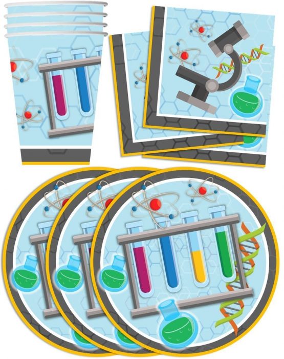 Mad Science Party Plates and Cups