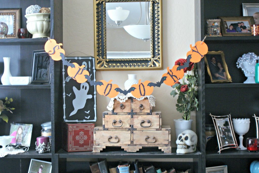 Spooky Banner for Halloween Cut Out on Silhouette via www.cleverpinkpirate.com