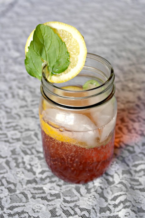 Easy Mint Lemon Cherry Italian  Soda Recipe