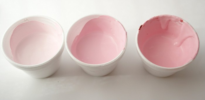DIY Chalk Paint ~ Create a pink ombre look with paint and dye