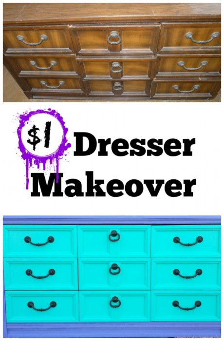 DIY Dresser Makeover for only $1!