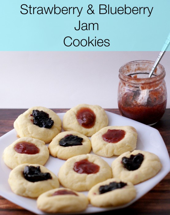 Red, White and Blue Jam Cookies