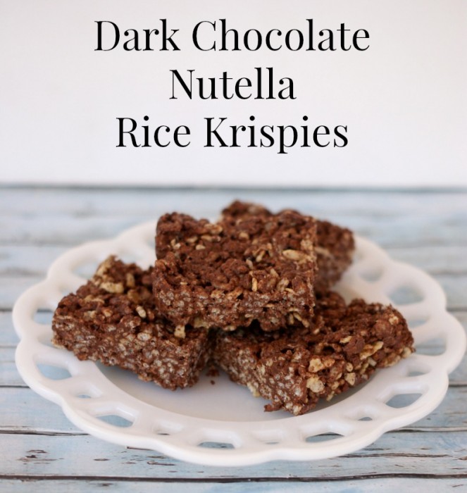 Dark Chocolate Nutella Rice Krispies Recipe