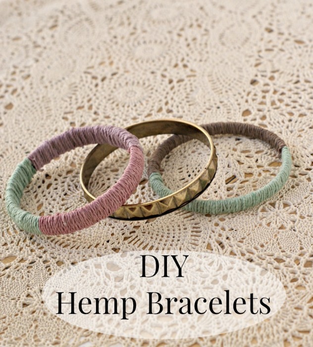 DIY Hemp Bangal Bracelets
