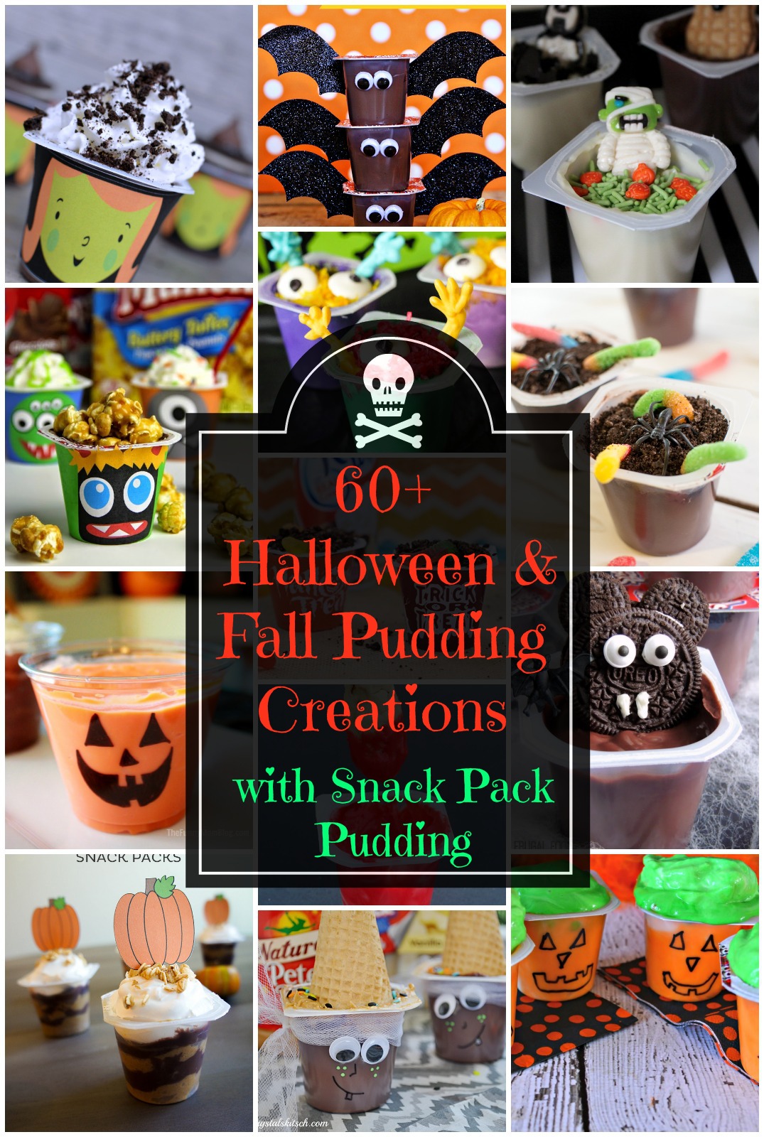 60+ Halloween & Fall Pudding Creations w/ Snack Pack Pudding