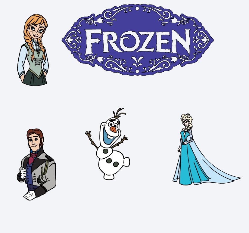 Frozen Characters For the Cricut Explore