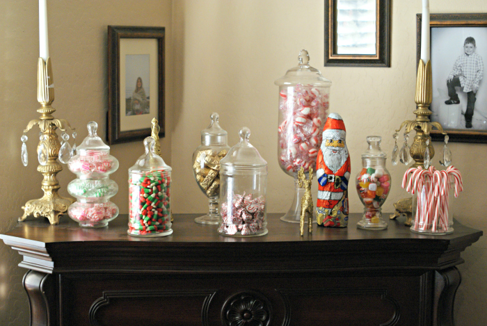 Candy Christmas Mantle