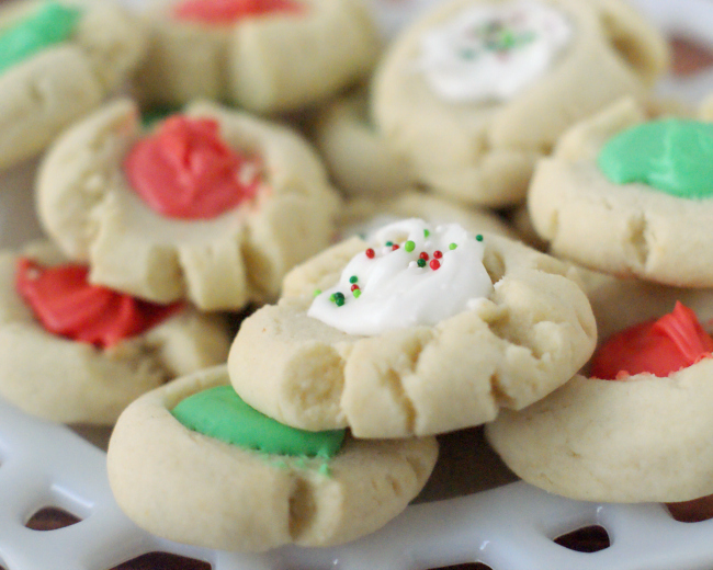 Christmas Thumbprint Cookie Recipe
