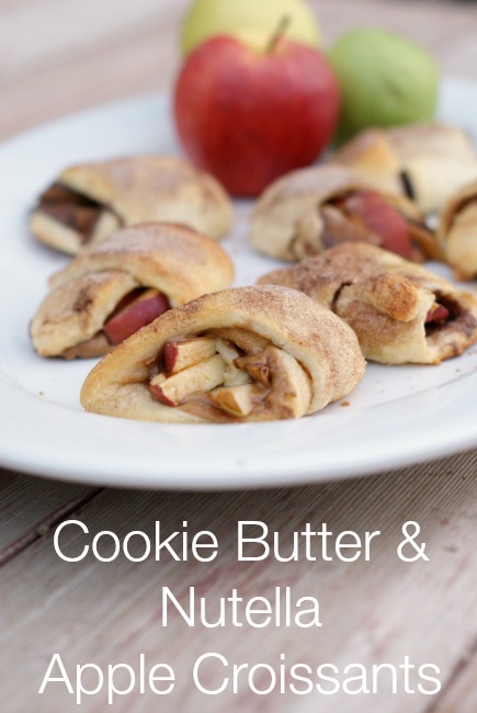 Nutella and Cookie Butter Crescents
