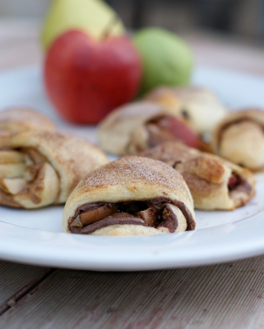 Nutella and Cookie Butter Crescents