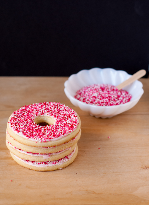 Donut Sugar Cookies for Valentine's Day