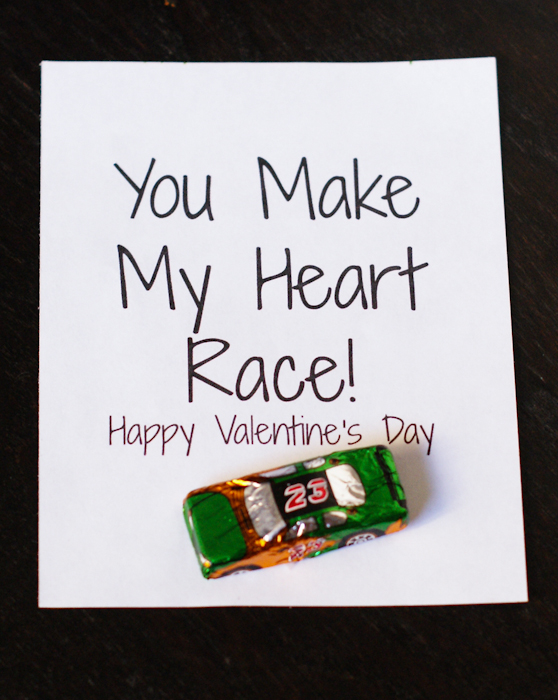 You Make My Heart Race Valentines Printables
