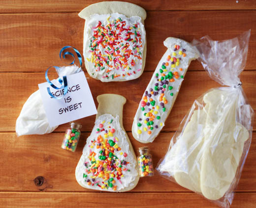 Mad Science Party Cookies, kids can decorate them themselves!