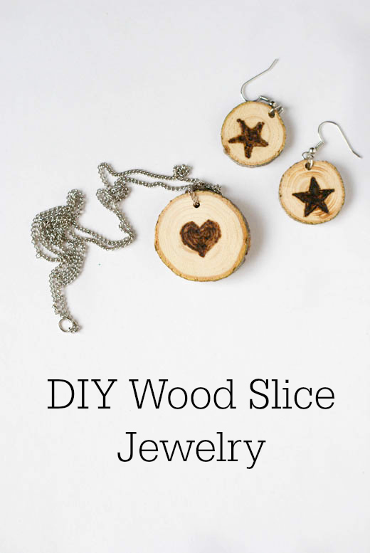 DIY Wood Slice Jewelry 
