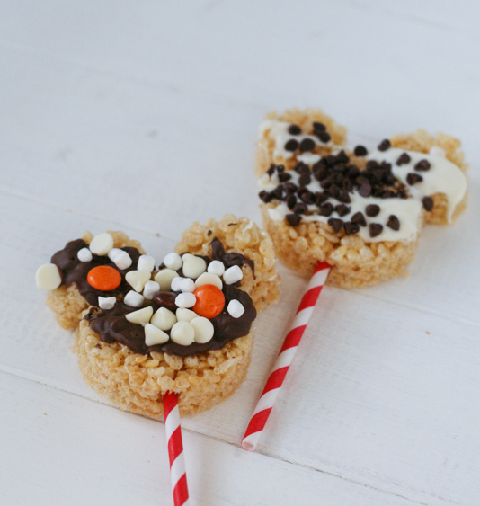 Disney Inspired Mickey Mouse Rice Krispies ~ Perfect for a birthday party!