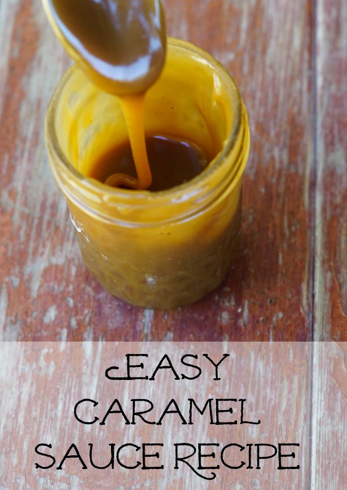 Easy 4 ingredient Caramel Sauce Recipe. I can't believe how easy this is to make!