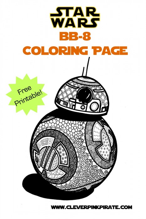Star Wars BB-8 Coloring Page ~ A FREE Printable!