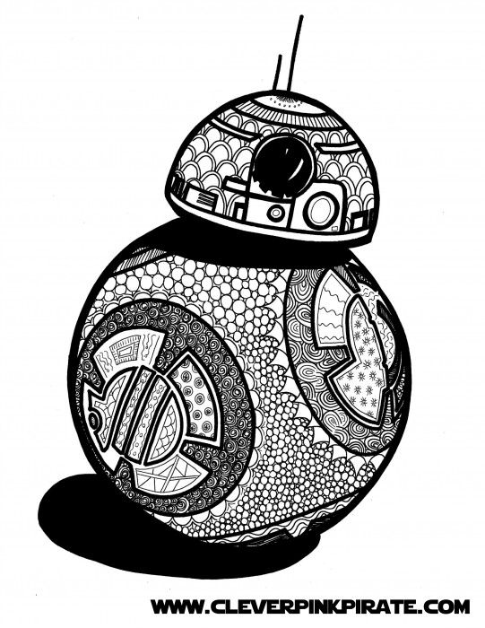 BB-8 Star Wars Coloring Page