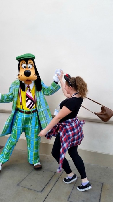 Dance with Goofy Outside Carthay Circle