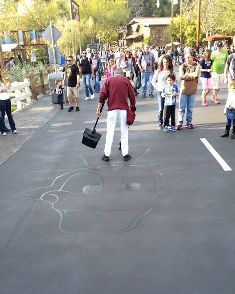 Water art at Disneyland California Adventure 