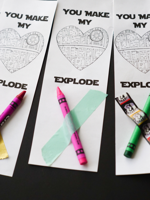 Star Wars Printable Valentine Bookmarks