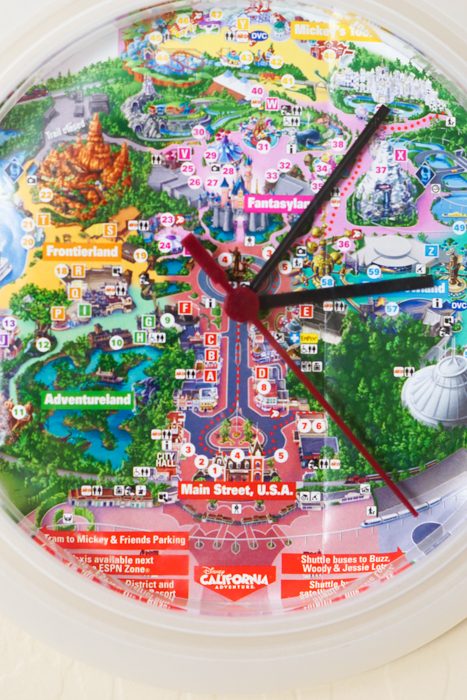 Easy DIY Disney Map Clock