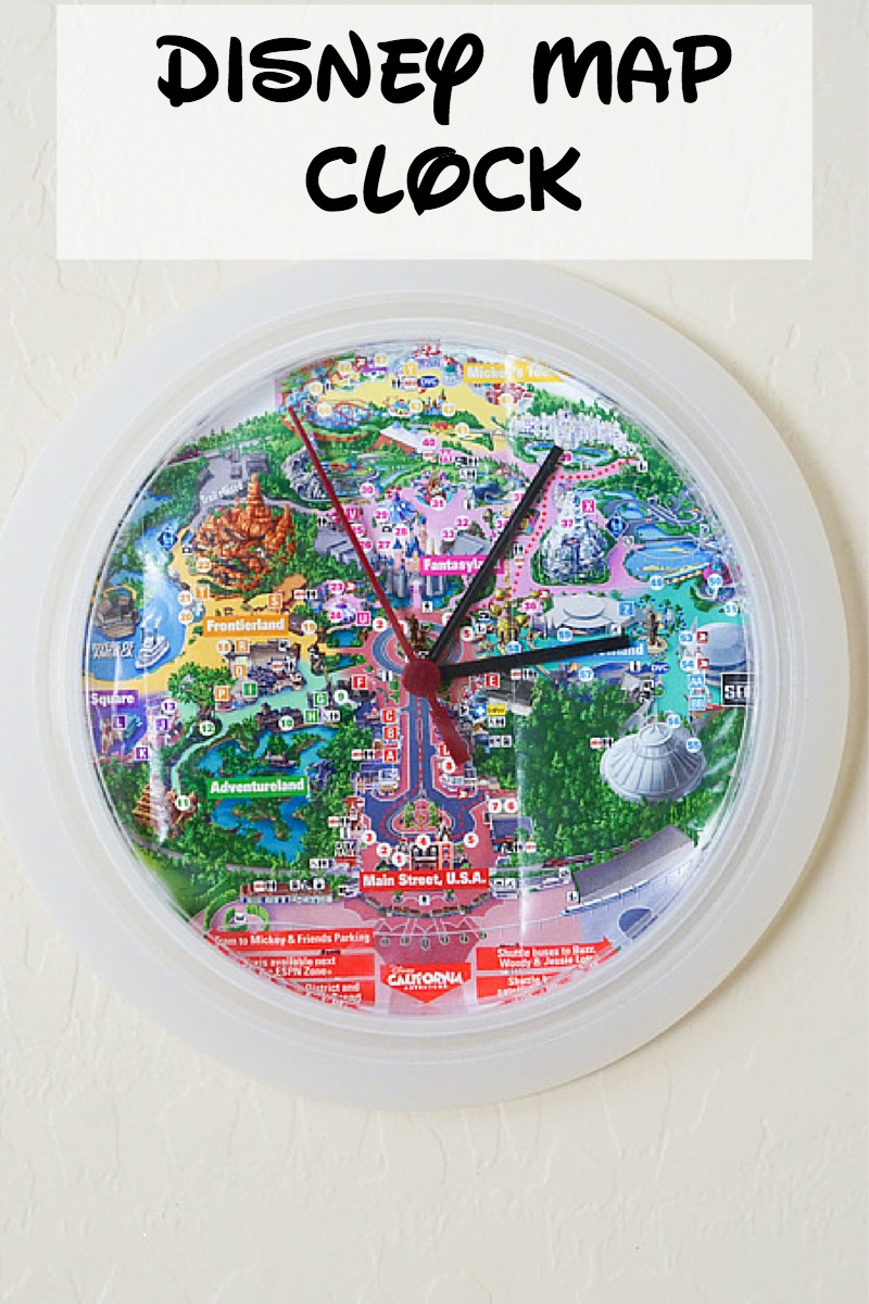 Turn your Disney map into a clock!