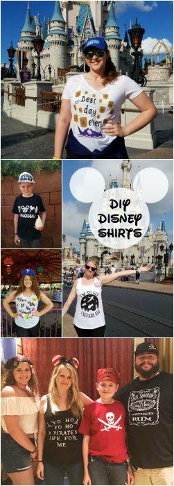 DIY Disney Shirts - learn how to make your own shirts for your Disney trip!