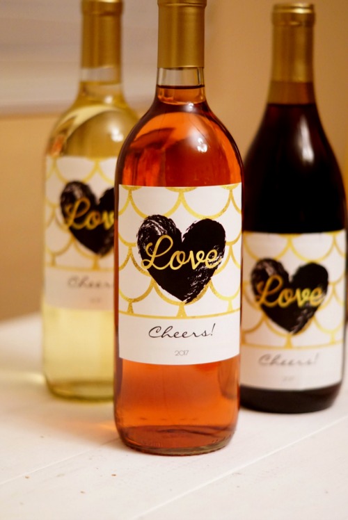 Wine Labels Valentine's Day