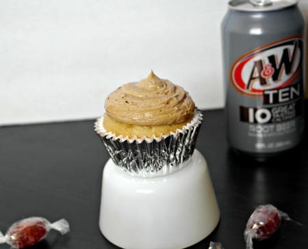 Root Beer Float Cupcake Recipe (lower fat)