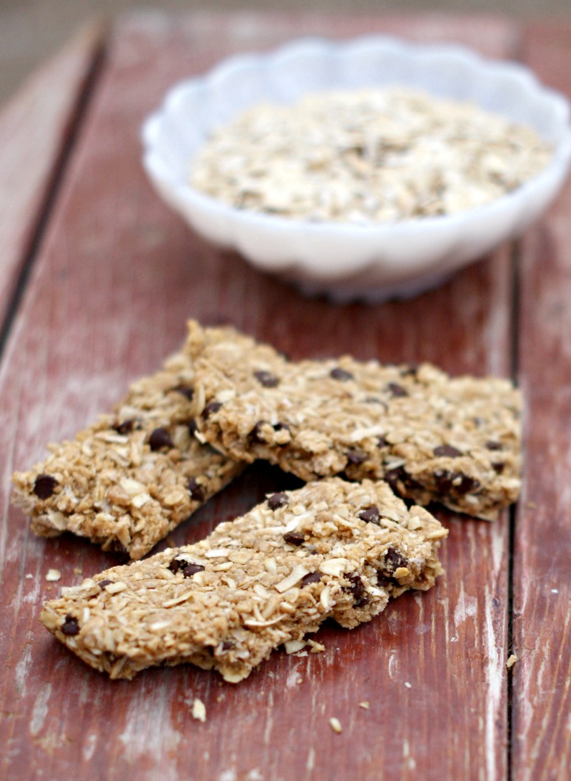Homemade Peanut Butter Granola Bar Recipe Clever Pink Pirate