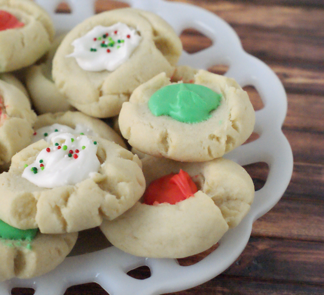 Christmas Thumbprint Cookies - Clever Pink Pirate