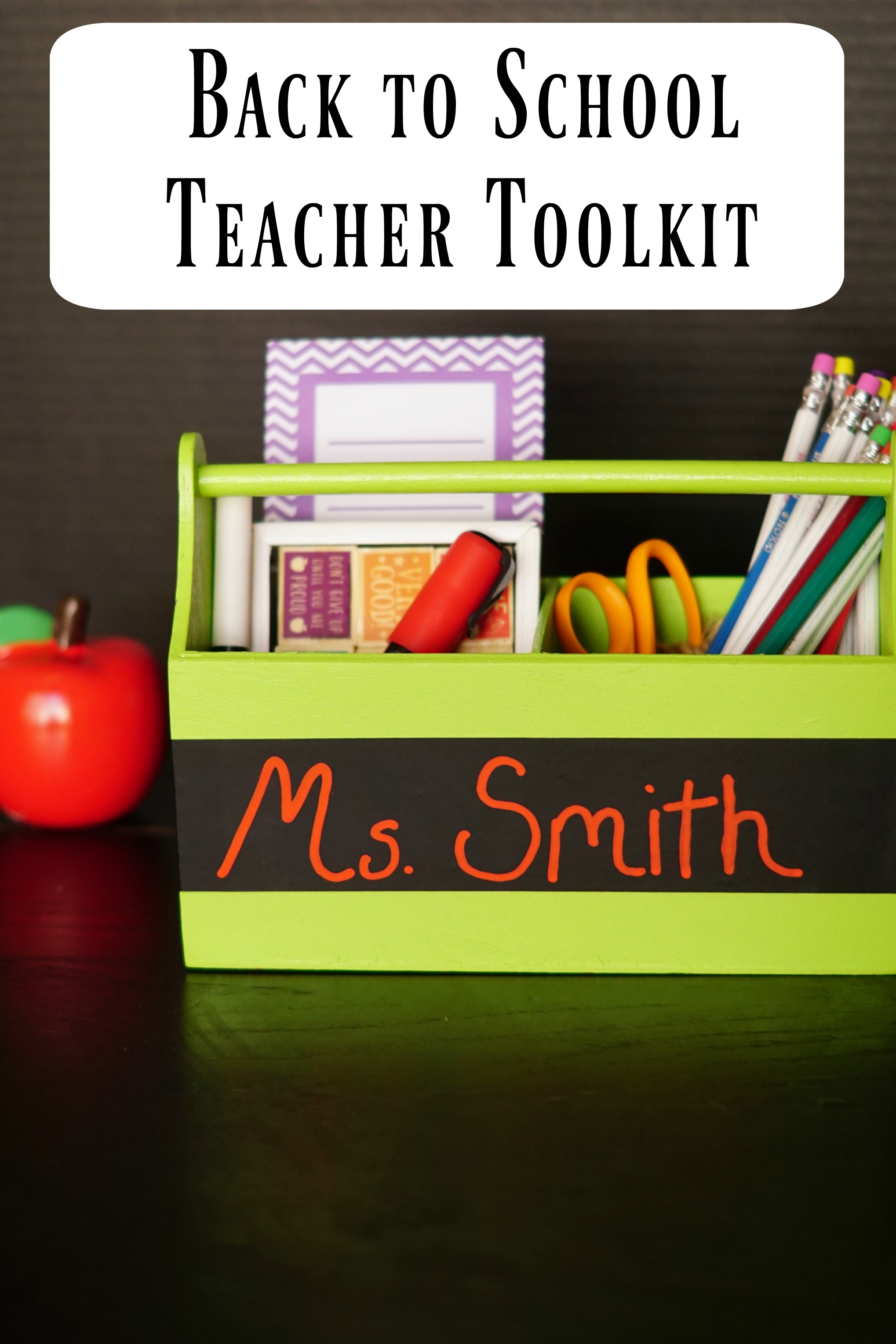 DIY Teacher's Toolbox Gift Clever Pink Pirate