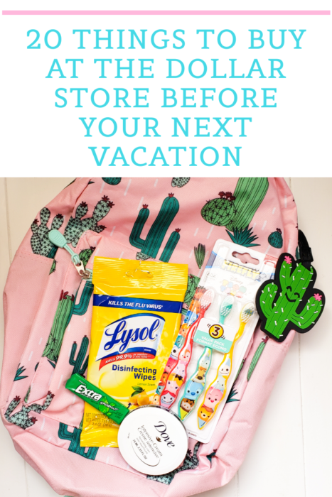 20 Things to Buy at the Dollar Store Before Your Next Vacation
